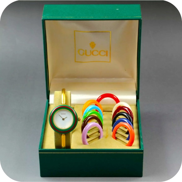 Gucci Luxury Statement Bracelet Watch RARE! 14k Gold Plated 🙌 - Picture 1 of 10